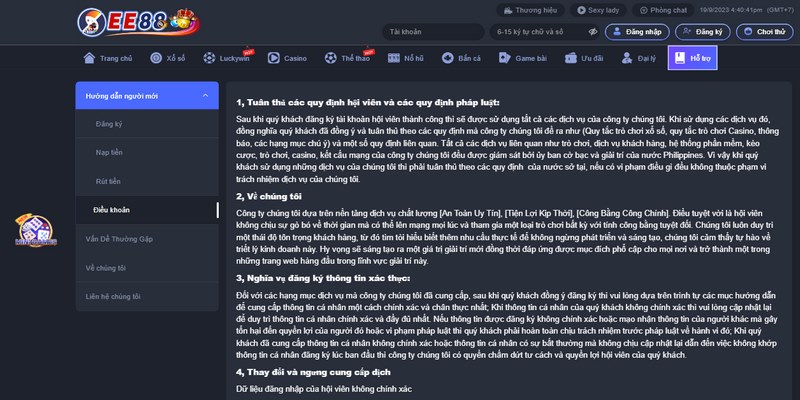 Nhà Cái Ee88 – Khám Phá Điều Khoản, Quy Tắc Và Ràng Buộc
